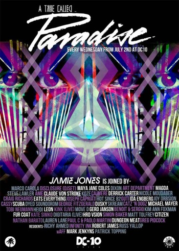 Jamie Jones Paradise DC10 – full Iine up 2014